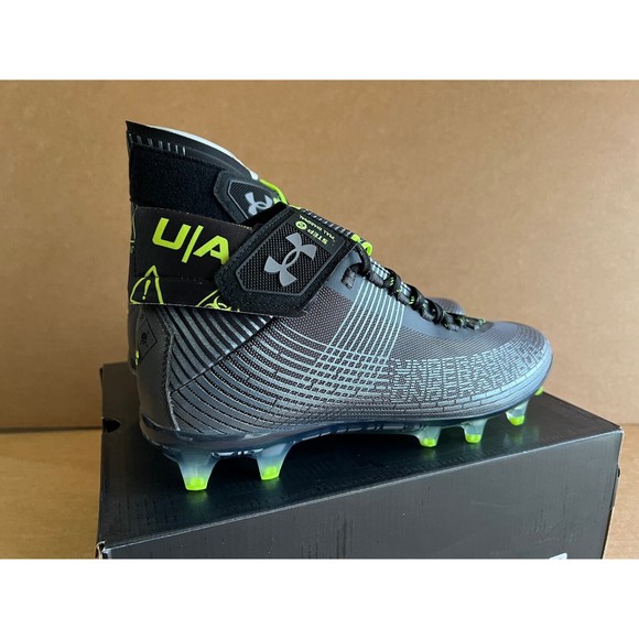 All Sizes - Under Armour Highlight MC Football Black Jet Grey Cleats 3023716-004